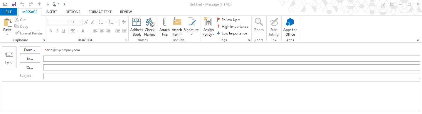Sending Email As Or On Behalf Of A Person Or Group For Outlook
