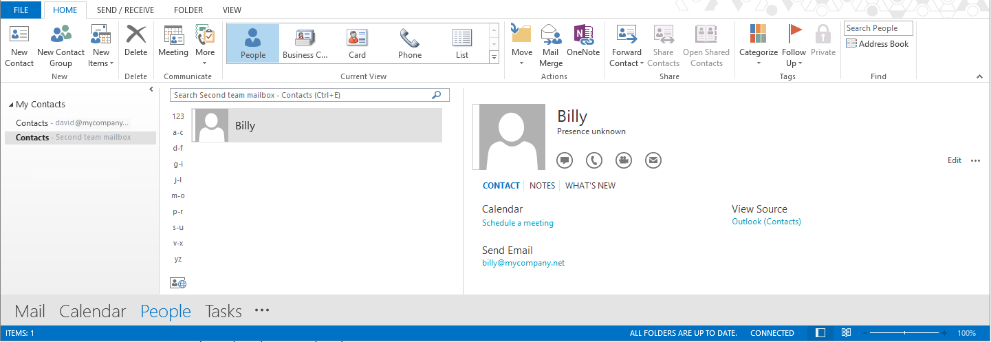 Outlook on the web - Sharing an Email Folder or Mailbox