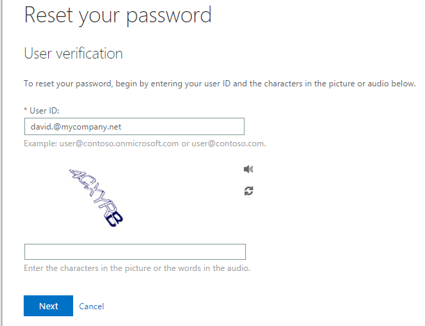 how to enable self password reset office 365