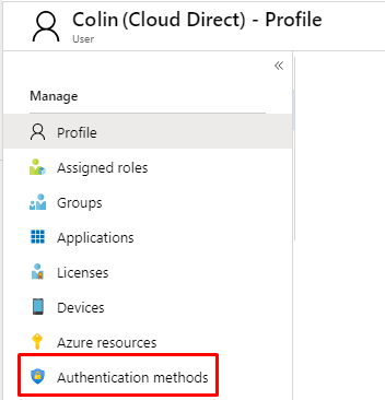 Resetting an Office 365 user's MFA details