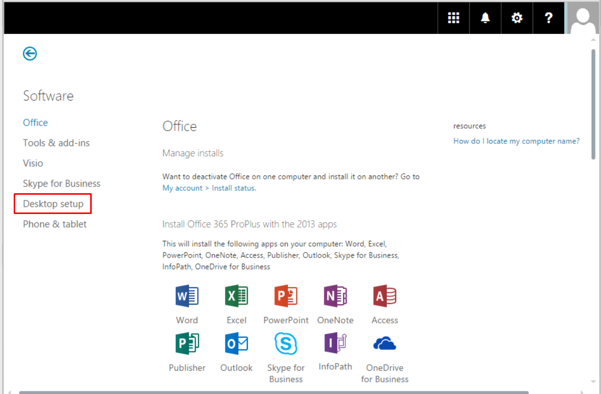 office 365 setup